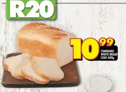 Shoprite STANDARD WHITE BREAD LOAF 600g offer