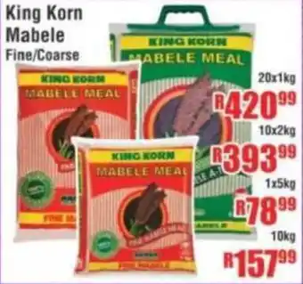 Devland Cash And Carry King Korn Mabele Fine/ Coarse offer
