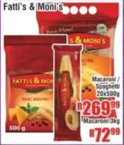 Devland Cash And Carry Fatti's & Moni's Macaroni/ Spaghetti offer