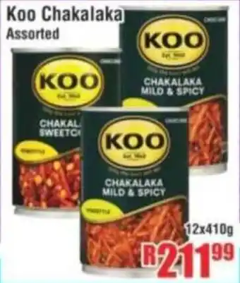 Devland Cash And Carry Koo Chakalaka Assorted offer