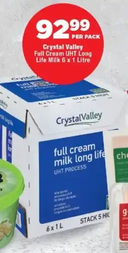 OK Foods Crystal Valley Full Cream UHT Long Life Milk offer