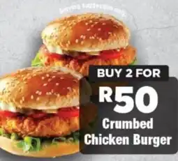 OK Foods Crumbed Chicken Burger offer