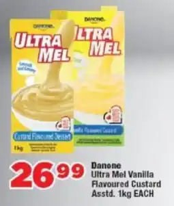 OK Foods Danone Ultra Mel Vanilla Flavoured Custard Asstd. offer