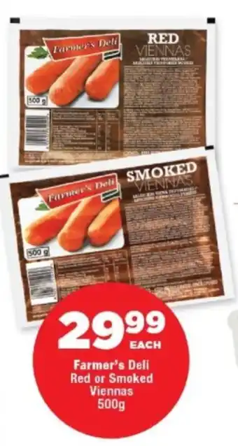 OK Foods Farmer's Deli Red or Smoked Viennas offer