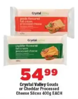 OK Foods Crystal Valley Gouda or Cheddar Processed Cheese Slices offer