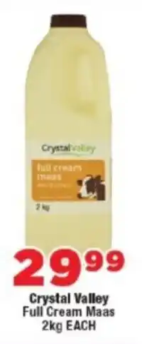 OK Foods Crystal Valley Full Cream Maas offer