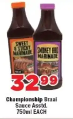 OK Foods Championship Braai Sauce Asstd. offer