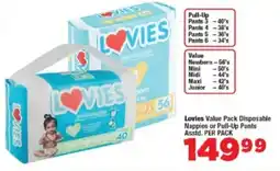 OK Foods Lovies Value Pack Disposable Nappies or Pull-Up Pants Asstd. offer