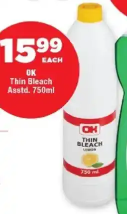 OK Foods OK Thin Bleach Asstd. offer