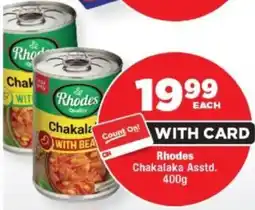 OK Foods Rhodes Chakalaka Asstd. offer