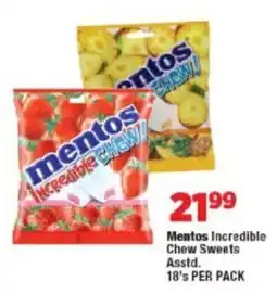 OK Foods Mentos Incredible Chew Sweets Asstd. offer