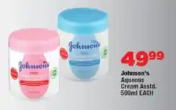 OK Foods Johnson's Aqueous Cream Asstd. offer