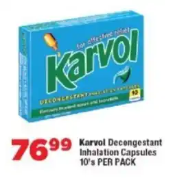 OK Foods Karvol Decongestant Inhalation Capsules offer