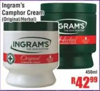 Devland Cash And Carry Ingram's Camphor Cream offer