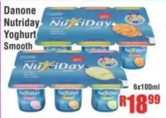 Devland Cash And Carry Danone Nutriday Yoghurt Smooth offer