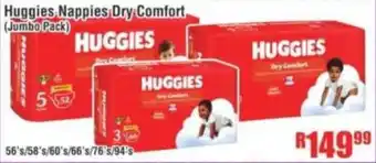 Devland Cash And Carry Huggies Nappies Dry Comfort offer