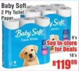 Devland Cash And Carry Baby Soft 2 Ply Toilet Paper offer