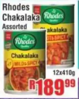 Devland Cash And Carry Rhodes Chakalaka Assorted offer
