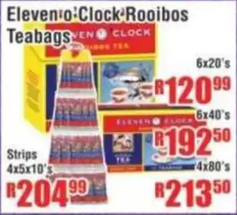 Devland Cash And Carry Eleven o Clock Rooibos Teabags offer