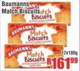 Devland Cash And Carry Baumanns Match Biscuits offer