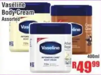 Devland Cash And Carry Vaseline Body Cream Assorted offer