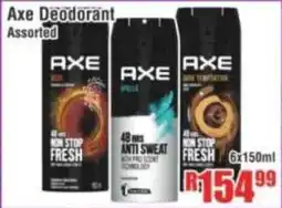 Devland Cash And Carry Axe Deodorant Assorted offer