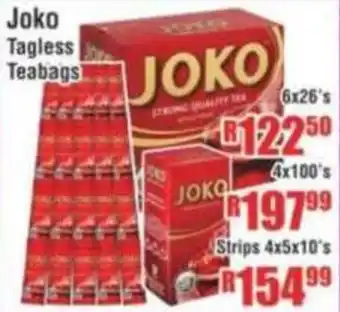 Devland Cash And Carry Joko Tagless Teabags offer
