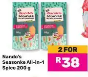 Game Nando's Seasonke All-In-1 Spice-For 2 x 200g offer