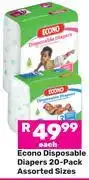 Game Econo Disposable Diapers 20-Pack (Assorted Sizes)-Each offer