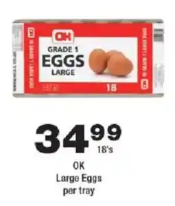 OK Foods OK Large Eggs offer
