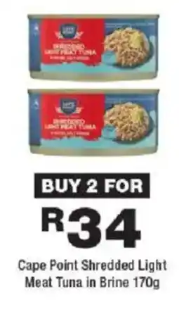 OK Foods Cape Point Shredded Light Meat Tuna in Brine offer