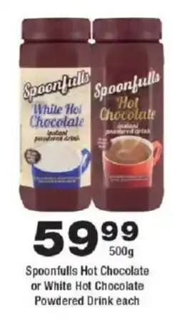 OK Foods Spoonfulls Hot Chocolate or White Hot Chocolate Powdered Drink offer