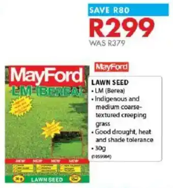 Chamberlain MayFord Lawn Seed offer