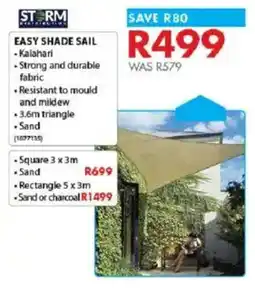 Chamberlain Easy shade sail offer