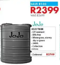 Chamberlain Jojo tank offer