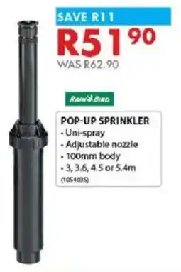 Chamberlain Rain & bird pop-up sprinkler offer