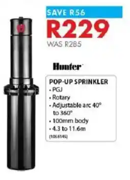 Chamberlain Hunter pop-up sprinkler offer