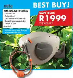 Chamberlain Neta retractable hose reel offer