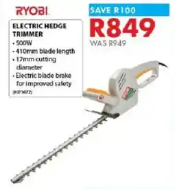 Chamberlain Ryobi electric hedge trimmer offer