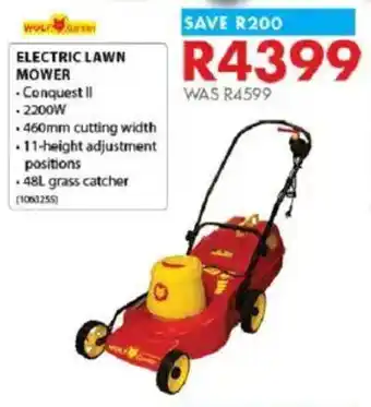 Chamberlain Wolf garden electric lawn mower offer