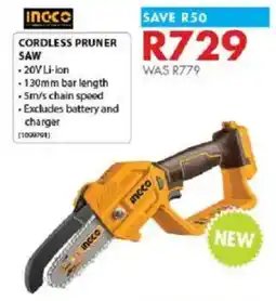 Chamberlain Ingco cordless pruner saw offer