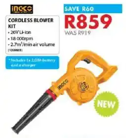 Chamberlain Ingco cordless blower kit offer