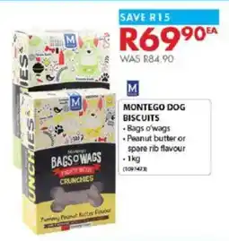 Chamberlain Montego dog biscuits offer