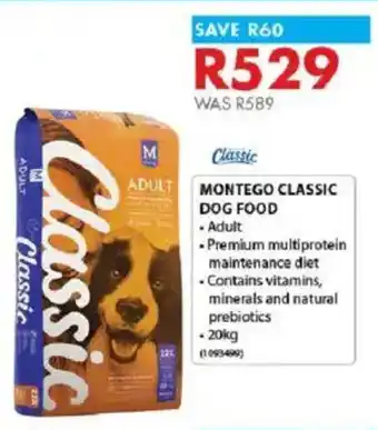 Chamberlain Montego classic dog food offer