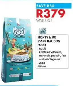 Chamberlain Monty & me essential dog food offer