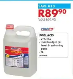 Chamberlain Powafix pool acid offer