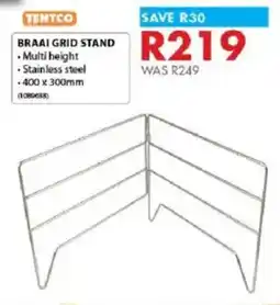 Chamberlain Tentco braai grid stand offer