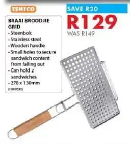 Chamberlain Tentco braai broodjie grid offer