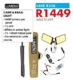 Chamberlain Lumeno camp & braai light offer