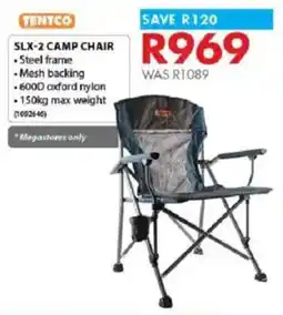 Chamberlain Tentco slx-2 camp chair offer